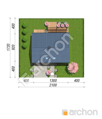 Проект дома ARCHON+ Дом в аммобиуме (Г2Е) ВИЭ Ситуація
