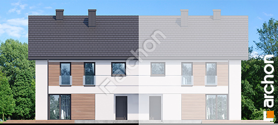 Передній фасад Будинок в воронячому оці (Р2Б) вер.2