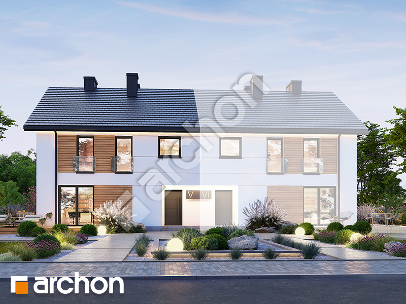 Проект дома ARCHON+ Дом в вороньем глазу (Р2Б) вер.2 Вид 1