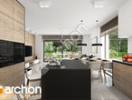 Проект будинку ARCHON+ Будинок у вівсянниці 6 (Г) візуалізація кухні 1 від 2