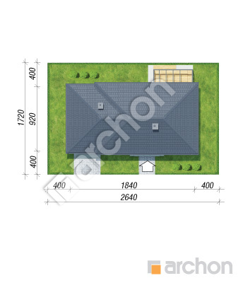 Проєкт будинку ARCHON+ Будинок у вівсянниці 6 (Г) Ситуація