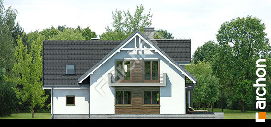 Дворовий фасад Будинок в рододендронах 5 (H) вер.2