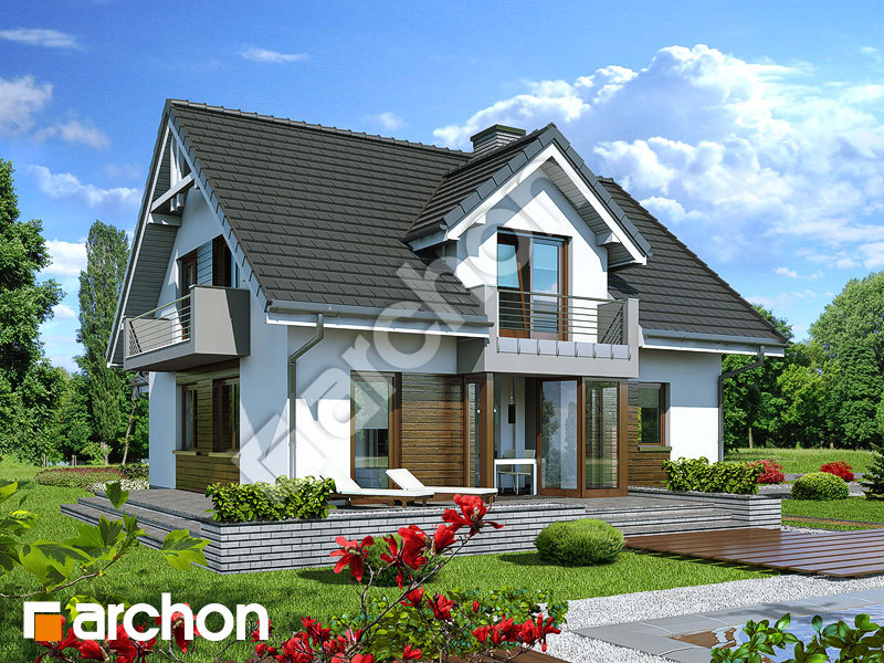 Проект будинку ARCHON+ Будинок в рододендронах 5 (H) вер.2 Вид 1