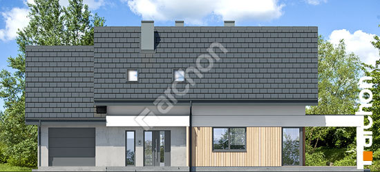 Передний фасад Дом в марцинках