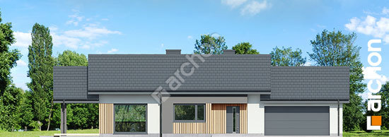 Передний фасад Дом в галах 7 (Г2)