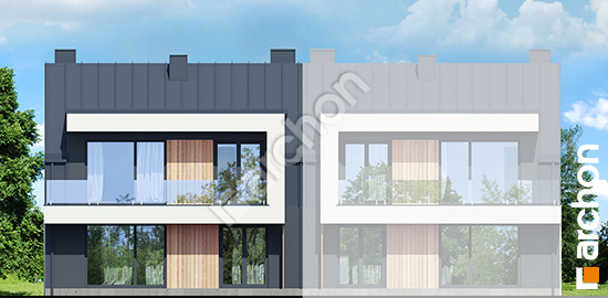 Дворовий фасад Будинок в фіалках 11 (Р2Б) вер.2