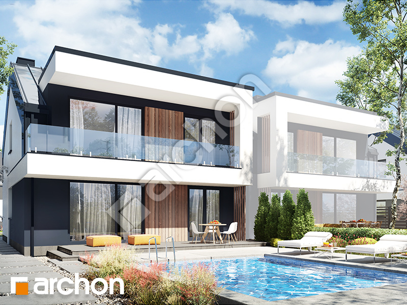 Проект дома ARCHON+  Дом в фиалках 11 (Р2Б) вер.2 Вид 1