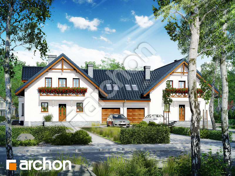 Проект будинку ARCHON+ Будинок в рододендронах 5 (Р2Т) Вид 1