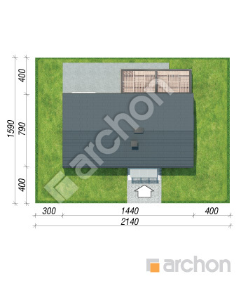 Проект дома ARCHON+ Дом в ирисе (НА) Ситуація