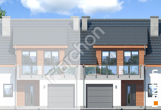 Передний фасад Дом в клематисах 20 (С) вер. 2