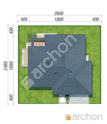 Проєкт будинку ARCHON+ Будинок в джонагольдах 6 (Г2) Ситуація