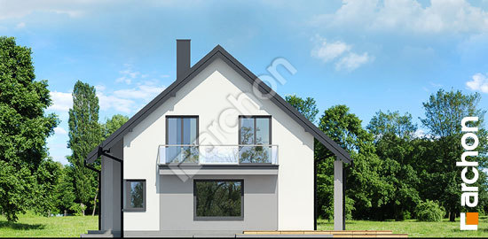 Боковой фасад Дом в яблонках 4 (E) ВИЭ