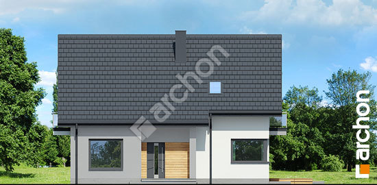 Передний фасад Дом в яблонках 4 (E) ВИЭ