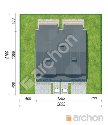Проєкт будинку ARCHON+ Будинок під гінко 18 (ГР2) Ситуація