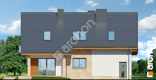 Дворовой фасад Дом в айдаредах 5 (Т)