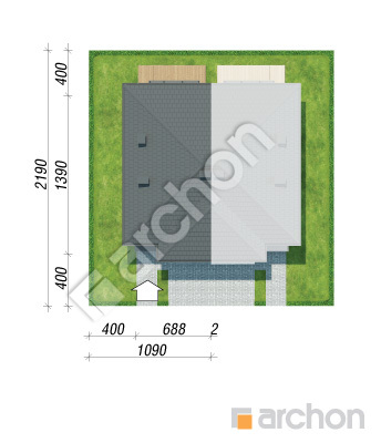 Проект дома ARCHON+ Вилла Амелия (БА) Ситуація