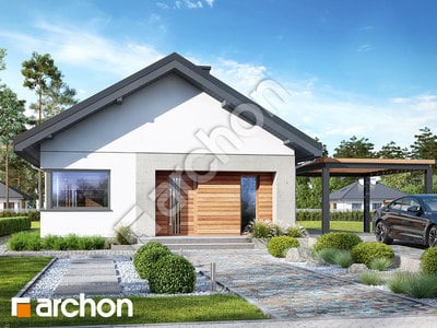 Проект дома ARCHON+ Дом под апельсином 2 