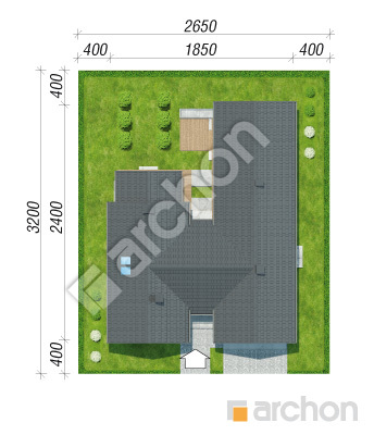 Проект дома ARCHON+ Дом в кливиях 6 (Г2) Ситуація