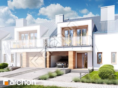 Проект дома ARCHON+ Дом в клематисах 22 (С) вер. 2 