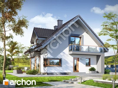 Проект дома ARCHON+ Дом в рододендронах (ПН)