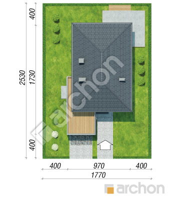 Проект дома ARCHON+ Вилла Эльвира Ситуація