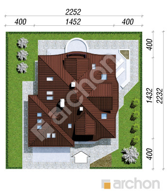 Проєкт будинку ARCHON+ Будинок в зефірантесі (Г2) вер.2 Ситуація