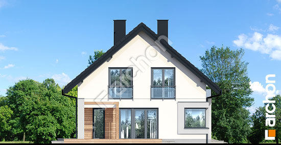 Боковой фасад Дом в изопируме 4