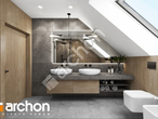 Проект будинку ARCHON+ Будинок в ізопірумі 4 візуалізація ванни (візуалізація 3 від 1)