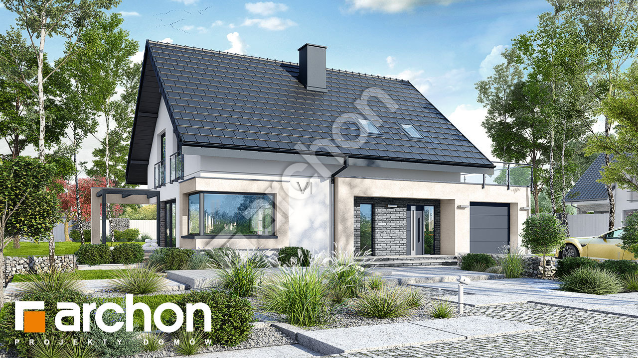 Проект дома ARCHON+ Дом в изопируме 4 стилизация 3