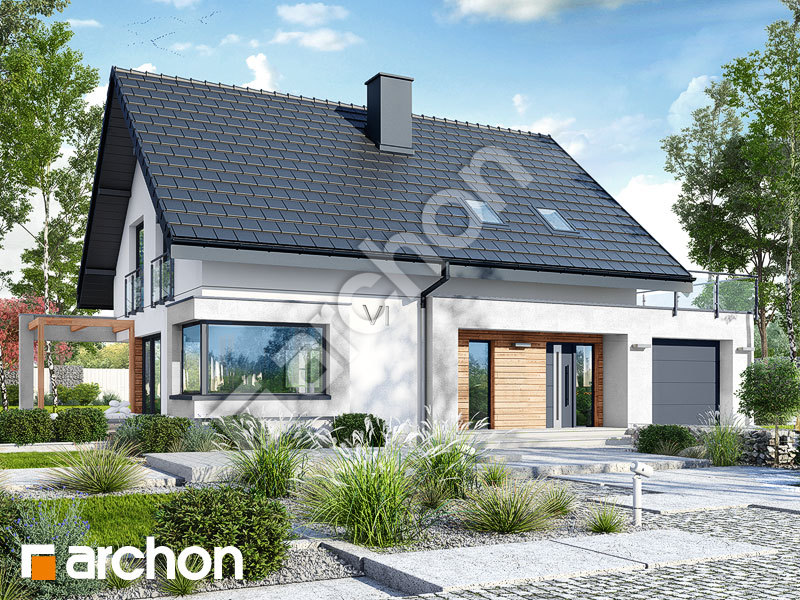 Проект дома ARCHON+ Дом в изопируме 4 Вид 1