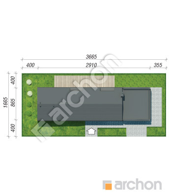 Проект дома ARCHON+ Дом в вереске (Г2) Ситуація