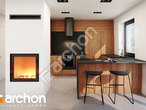 Проект будинку ARCHON+ Будинок в ірисах  візуалізація кухні 1 від 2