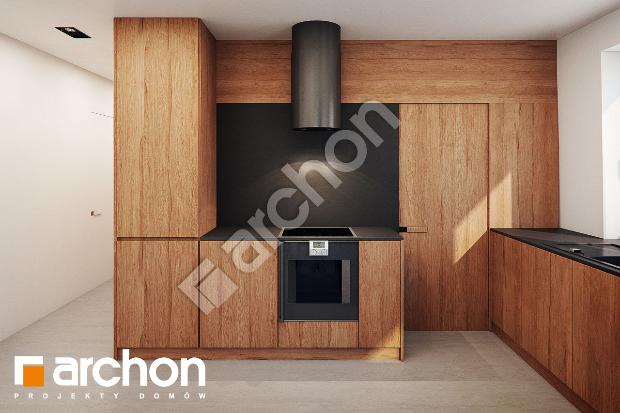 Проект будинку ARCHON+ Будинок в ірисах  візуалізація кухні 1 від 3