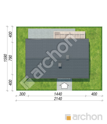 Проект дома ARCHON+ Дом в ирисе  Ситуація