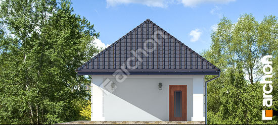 Боковой фасад Г28 - Двухместный гараж 