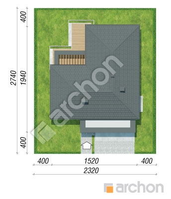 Проєкт будинку ARCHON+ Будинок в жимолості 3 (Г2) Ситуація
