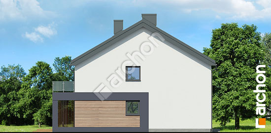 Боковой фасад Дом в фиалках 5 (Р2Б) вер.2