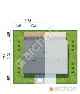 Проєкт будинку ARCHON+ Будинок в фіалках 5 (Р2Б) вер.2 Ситуація