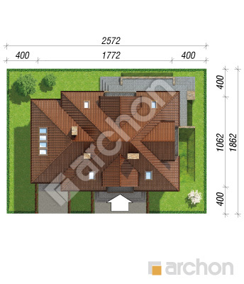 Проєкт будинку ARCHON+ Будинок в каллах 3 (П) Ситуація