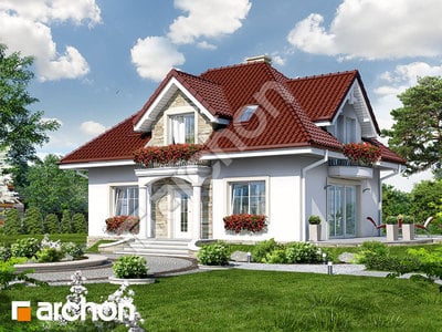 Проект дома ARCHON+ Дом в вербене 4 (В)	 