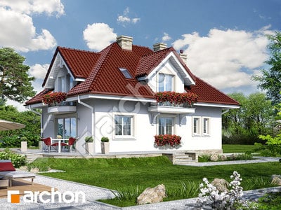 Проект дома ARCHON+ Дом в вербене 4 (В)	 Вид 2