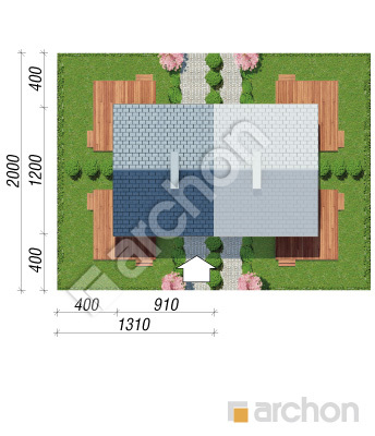 Проект дома ARCHON+ Дом в вороньем глазу (Р2Б) Ситуація