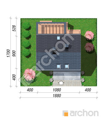 Проєкт будинку ARCHON+ Будинок в люцерні 16 (Г) Ситуація