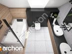 Проект будинку ARCHON+ Будинок в шишковиках 6 (Е) візуалізація ванни (візуалізація 3 від 4)