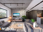 Проект дома ARCHON+ Дом в шишковиках 6 (Е) дневная зона (визуализация 1 вид 1)