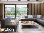 Проект дома ARCHON+ Дом в шишковиках 6 (Е) дневная зона (визуализация 1 вид 3)