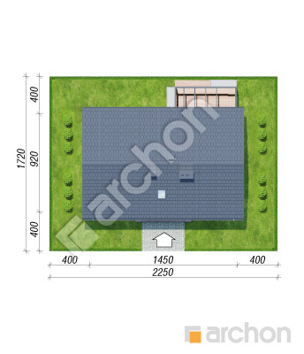 Проєкт будинку ARCHON+ Будинок у вівсянниці 7 Ситуація