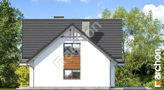 Боковой фасад Дом в рододендронах 24 (Г2Н)