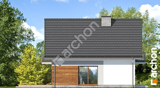 Боковой фасад Дом в рододендронах 24 (Г2Н)