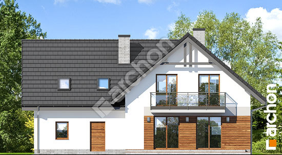 Дворовой фасад Дом в рододендронах 24 (Г2Н)